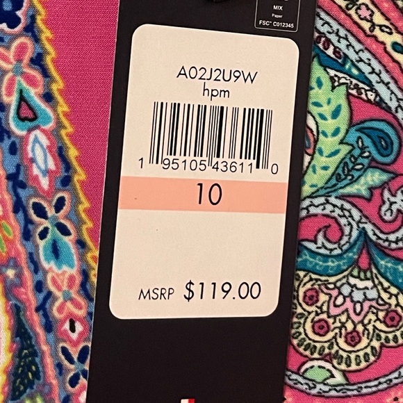 Tommy Hilfiger Paisley Size 10 Dress - Picture 4 of 4